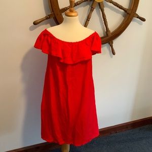 Tommy Bahama Red Linen Dress NEW